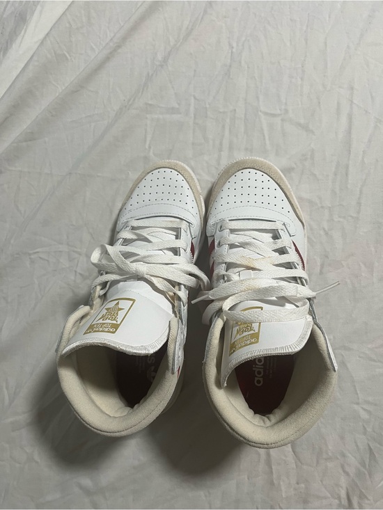 adidas Shoes - Adidas Men’s White Sneakers with Red Accents